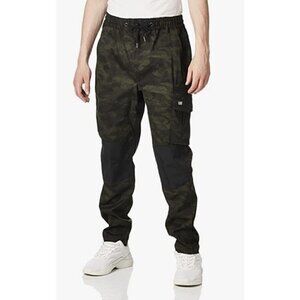 Cat Caterpillar Men  Night Camo Utility Work Cargo Pants Men 44X34 Tapered